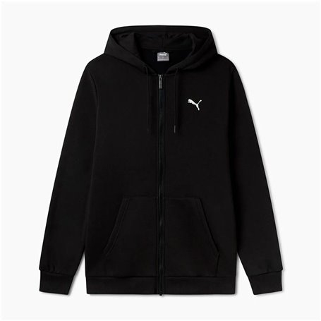 Sweat à capuche homme Puma Essentials+ Graphic Hoodie Fz Noir