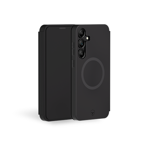 Folio renforcé Magnet Samsung Galaxy S25 2m Noir + Garantie à vie Force Case