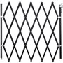 Barriere bois noir animaux - NORDLINGER PRO - Stop'Fix - Extensible 0,60-1,10m - Rapide a poser