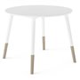 Ensemble table + chaises - FIMIANA - Style scandinave - Blanc mat / Chene kronberg - DEMEYERE