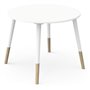 Ensemble table + chaises - FIMIANA - Style scandinave - Blanc mat / Chene kronberg - DEMEYERE