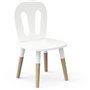 Ensemble table + chaises - FIMIANA - Style scandinave - Blanc mat / Chene kronberg - DEMEYERE