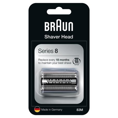Cassette de Rechange - BRAUN - 83M - Pour rasoir électrique Series 8 - Argenté