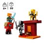 LEGO Minecraft 21266 La bataille de la lave du Nether - Jouet pour fans de jeux vidéo