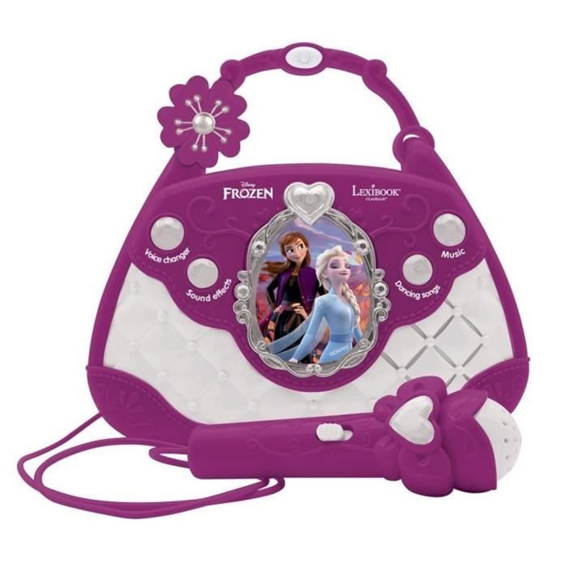 Image secondaire de Sac a main enceinte musicale La Reine des Neiges avec microphone et effets lumineux