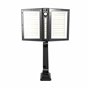 Spot solaire - LUMISKY - CLIPPER BLACK - 37 cm - 2 tetes noir - Détecteur de mouvement orientable - LED blanc