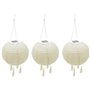 Suspension solaire LED - LUMISKY - HIMALAYA - Ø30cm - Beige, creme et mariage festif - Autonomie 8h