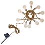 Guirlande lumineuse solaire - LUMISKY - FANTASY CORD SOLAR - 7.50 m - Corde 10 ampoules transparentes - LED blanc chaud