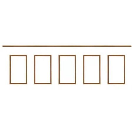 Kit moulure de soubassement 4m - NORDLINGER PRO - Moulure murale - FSC 100% - Ajoute du cachet au mur