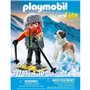 PLAYMOBIL 71741 Garçon en raquettes avec Saint Bernard