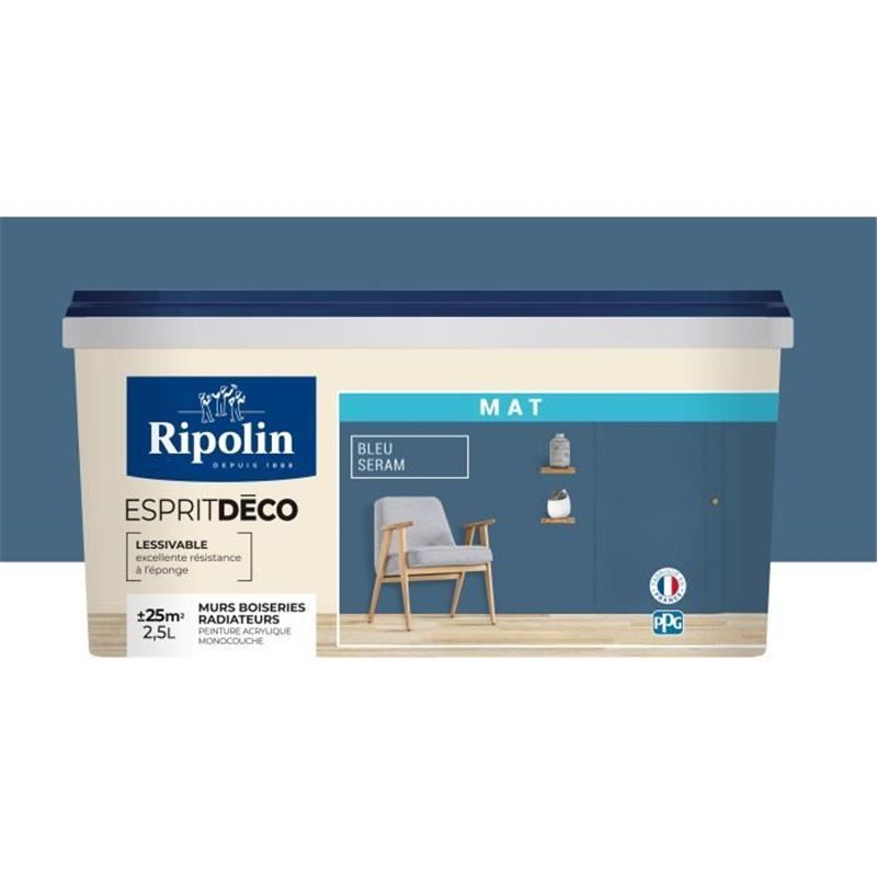 Image secondaire de RIPOLIN Peinture esprit deco multi-supports 2,5l