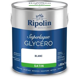 Laque glycéro - RIPOLIN - 447559 - Blanc - Satin - 2 L