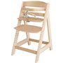 Chaise Haute Évolutive Sit Up III en Bois - ROBA - Réglable en Hauteur - Naturel