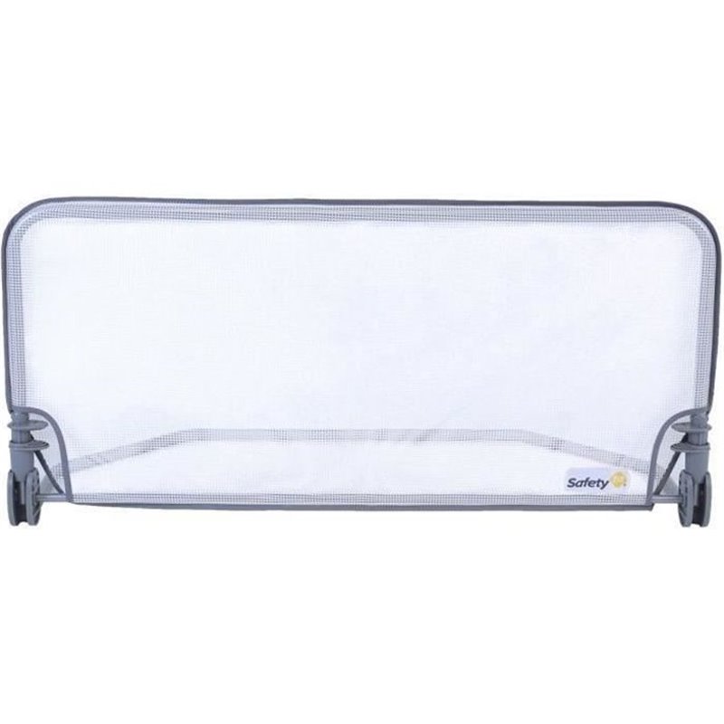 Barriere de lit de sécurité SAFETY 1ST - 90 cm - Blanc - Rabat facile - Verrouillage automatique