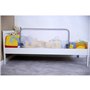 Barriere de lit de sécurité SAFETY 1ST - 90 cm - Blanc - Rabat facile - Verrouillage automatique