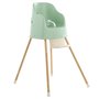 Chaise haute évolutive YOUPLA Thermobaby - Vert céladon - Fabriquée en France