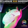 Souris Gamer filaire - The G-Lab - KULT-OXYGEN - RGB - 12800 DPI - Blanc