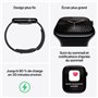Apple Watch Series 10 GPS + Cellular - 46mm - Boîtier Slate Titanium - Bracelet Black Sport Band - S/M