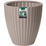 Pot de fleurs - Garden ID - Fancy - 40 x 42 cm - Pour jardin, balcons ou intérieurs - Taupe