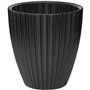 Pot de fleurs - Garden ID - Fancy - 40 x 42 cm - Pour jardin, balcons ou intérieurs - Noir
