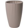 Pot de fleurs - Garden ID - Fancy - 40 x 58 cm - Pour jardin, balcons ou intérieurs - Taupe