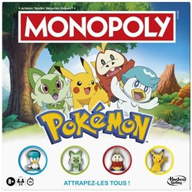 Monopoly Pokémon, jeu de société de plateau, 2 a 4 joueurs, jeux pour enfants et fans de Pokémon, env. 45 minutes, des 8 ans Monopoly Pokémon, jeu de société de plateau, 2 a 4 joueurs, jeux pour enfants et fans de Pokémon, env. 45 minutes, des 8 ans