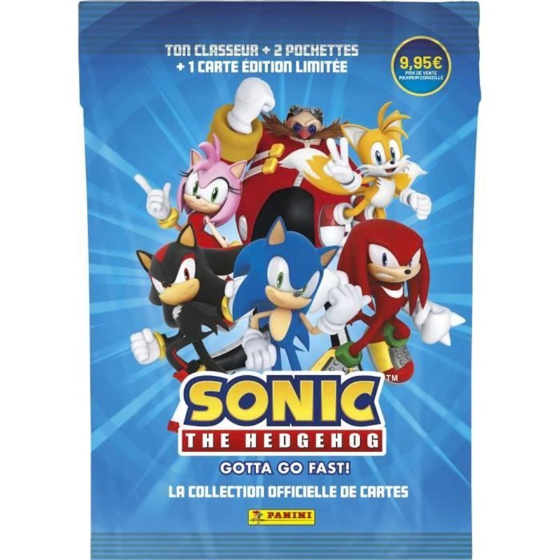 Starter Pack - PANINI - Sonic le hérisson Classic - Classeur - 2 pochettes - 1 carte Édition Limitée