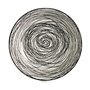 Assiette creuse Rayures Porcelaine Noir Blanc 20 x 4,7 x 20 cm