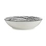 Assiette creuse Rayures Porcelaine Noir Blanc 20 x 4,7 x 20 cm