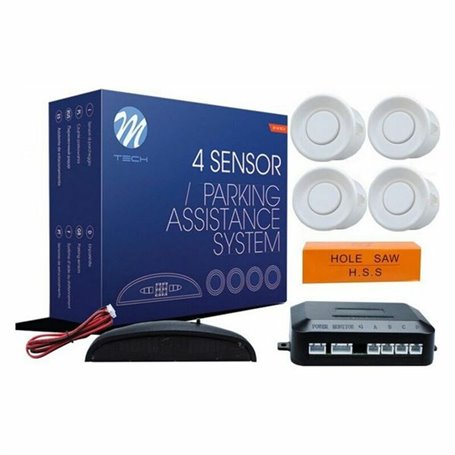 Capteur de Stationnement M-Tech Blanc (4 x 21,5 mm)