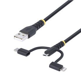 Câble USB Startech RLTCUB1MBK Noir 1 m