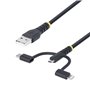 Câble USB Startech RLTCUB1MBK Noir 1 m