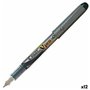 stylo à encre liquide Pilot V Pen Jetable Stylo Calligraphique Noir Acier 0,4 mm (12 Unités)