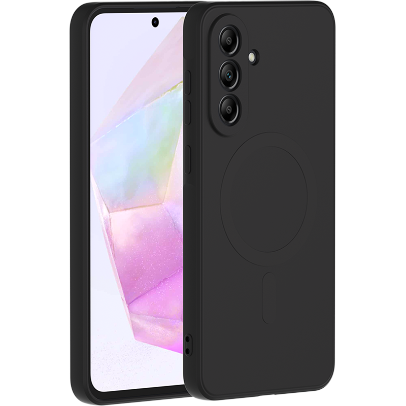 Coque Silicone Magnet Samsung Galaxy A36 5G Noire Bigben