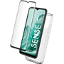 Pack 2 en 1 Coque Logicom Sense Souple Transparente + Protège écran + SmartFrame - Certifié GRS Bigben
