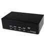 StarTech.com Switch KVM USB 2 Ecrans DVI pour 4 Ordinateurs avec Audio - Commutateur KVM