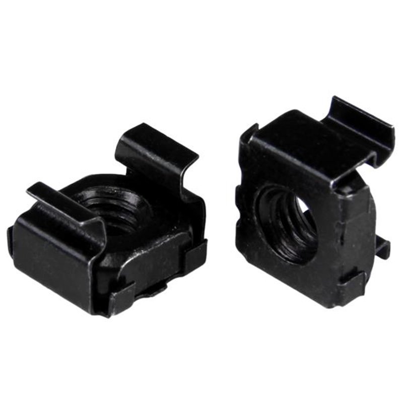 StarTech.com Paquet de 100 écrous cages M6 - Noir
