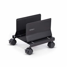StarTech.com Support Mobile pour Unité Centrale, Support Mobile pour Unité Centrale PC à Roulettes, Charge Maximale de 21kg, Cha
