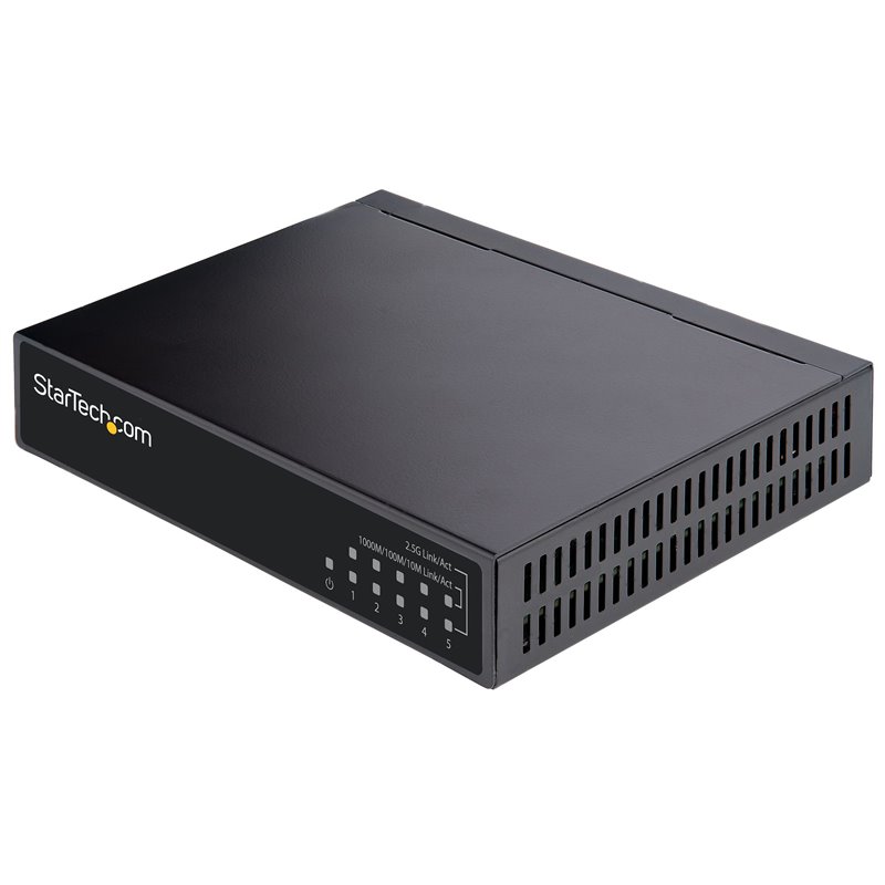 StarTech.com Commutateur 2.5G non géré - Commutateur Gigabit à 5 ports - Commutateur Ethernet 2.5GBASE-T non géré - Répartiteur
