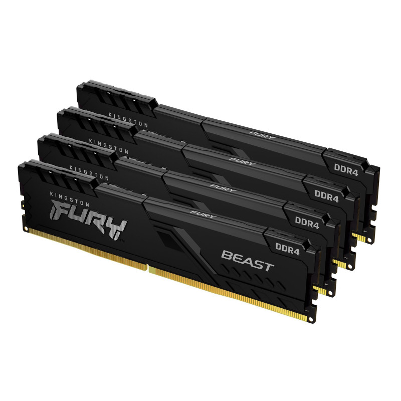 Kingston Technology FURY 64Go 3600MT/s DDR4 CL18 DIMM (Kit de 4) Beast Black