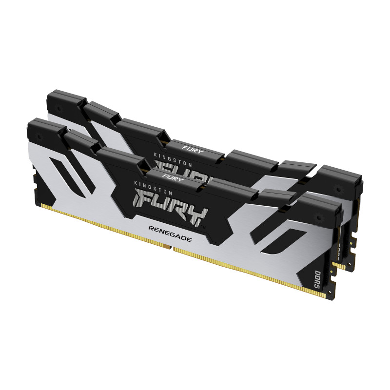 Kingston Technology FURY 96 Go 6400 MT/s DDR5 CL32 DIMM (kit de 2) Renegade Argent XMP