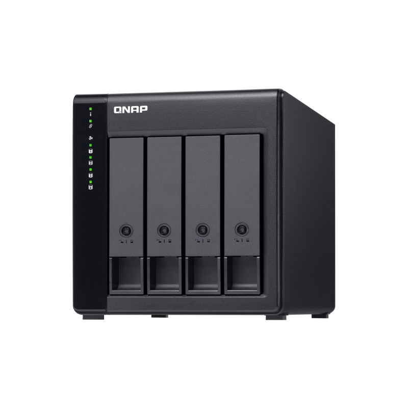QNAP TL-D400S Boîtier de disques de stockage Boîtier disque dur/SSD Noir, Gris 2.5/3.5
