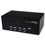 StarTech.com Switch Commutateur KVM USB 4 ports Sortie Vidéo DVI, Audio HUB USB 2.0 3 Écrans - 4 PC