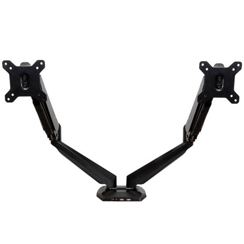 Image secondaire de StarTech.com Support de bureau pour 2 écrans avec 2 ports USB et audio passthrough intégrés