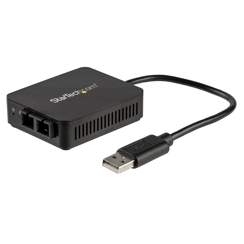 Image secondaire de StarTech.com Adaptateur réseau USB 2.0 vers fibre optique SC jusqu'à 2 km - USB vers Ethernet 10/100 Mbps