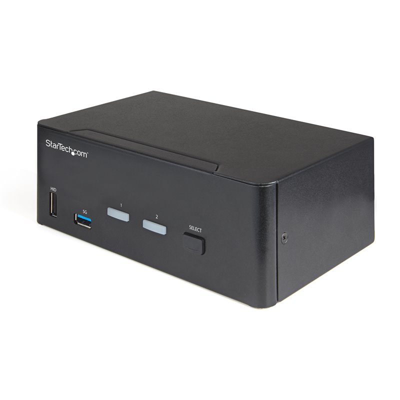 Image secondaire de StarTech.com Commutateur KVM HDMI 2.0, 2 Ports, 2 Écrans - 4K 60Hz Ultra HDR - Commutateur KVM de Bureau 4K HDMI 2.0 avec Hub US