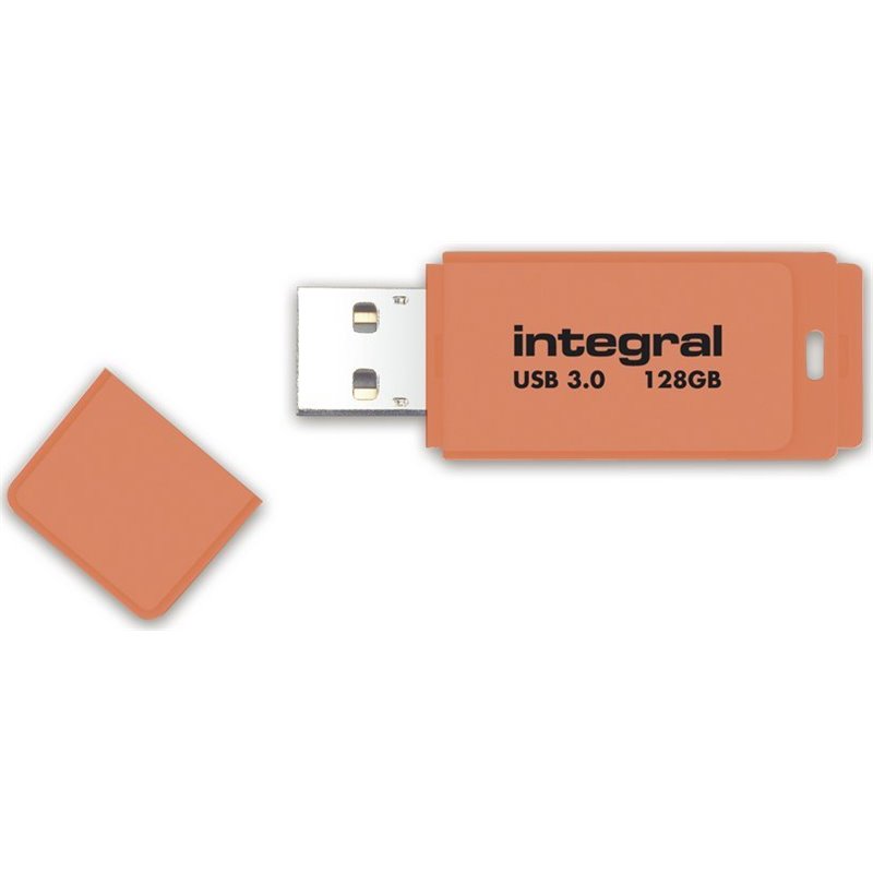 Image secondaire de Integral NEON 3.0 lecteur USB flash 128 Go USB Type-A 3.2 Gen 1 (3.1 Gen 1) Orange