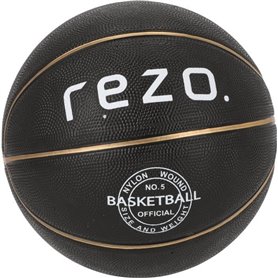 Ballon de basket - REZO - Caoutchouc - Taille 5 - Or - Prise ferme