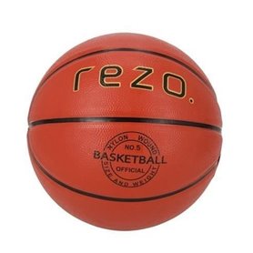 Ballon de basket - REZO - Caoutchouc - Taille 5 - Marron - Polyvalent