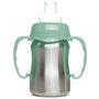Tasse d'apprentissage - THERMOBABY - Inox - 180 ml - Vert Cactus - Ergonomique et anti-fuites
